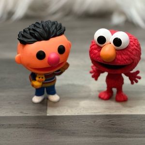 Elmo and Ernie Funko Pops